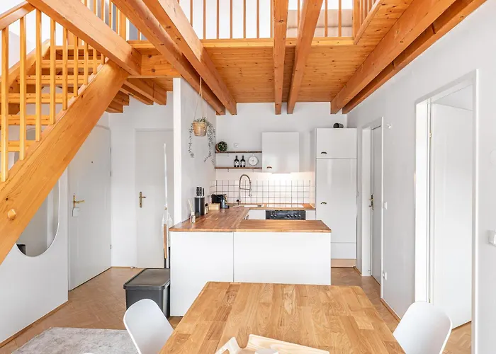 Apartmán Alpena Homes, Zentrum, Domblick, Kueche Linec